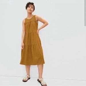 Everlane Mustard Jersey Dress